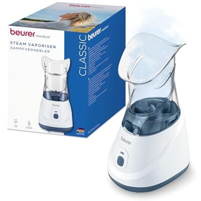 Beurer SI 31 SteamCare nébuliseur à vapeur pour l'humidification de la bouche, du nez et de la gorge, nébulisation de solution saline et d'huiles essentielles, utilisable avec des tampons d'arôme Beurer SI 31 SteamCare nébuliseur à vapeur pour l'humidification de la bouche, du nez et de la gorge, nébulisation de solution saline et d'huiles essentielles, utilisable avec des tampons d'arôme