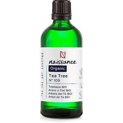 Naissance Huile Essentielle D’Arbre À Thé BIO (No. 109) 100ml Pour Aromathérapie, Diffuseur, Humidificateur, Mélange Massage Arôme Apaisant Naissance Huile Essentielle D’Arbre À Thé BIO (No. 109) 100ml Pour Aromathérapie, Diffuseur, Humidificateur, Mélange Massage Arôme Apaisant