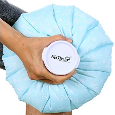 NEOtech Care Poche de glace Vessie cryothérapie Premiers soins Couvercle vissable (Flocons de neige, 28cm diamètre) NEOtech Care Poche de glace Vessie cryothérapie Premiers soins Couvercle vissable (Flocons de neige, 28cm diamètre)