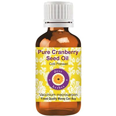 Deve Herbes Huile Pure de graines de canneberge (Vaccinium macrocarpon) Qualité Thérapeutique Naturelle pressé à froid 50 ml (1.69 oz) Deve Herbes Huile Pure de graines de canneberge (Vaccinium macrocarpon) Qualité Thérapeutique Naturelle pressé à froid 50 ml (1.69 oz)