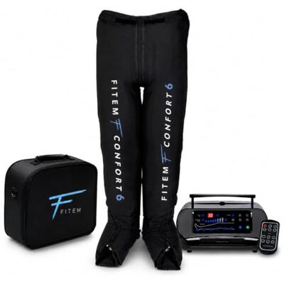 Fitem Pack Pressothérapie 6 Chambres 6 Modes Massage des Jambes et des Pieds Drainage Lymphatique Jambes Lourdes Rétention d'eau Anti-cellulite Récupération Sport Fitem Pack Pressothérapie 6 Chambres 6 Modes Massage des Jambes et des Pieds Drainage Lymphatique Jambes Lourdes Rétention d'eau Anti-cellulite Récupération Sport