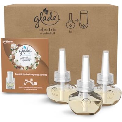 Glade Liquide électrique Parfumeur pour Environnements avec Huiles Essentielles, Parfum Relaxing Zen, 3 Recharges Glade Liquide électrique Parfumeur pour Environnements avec Huiles Essentielles, Parfum Relaxing Zen, 3 Recharges