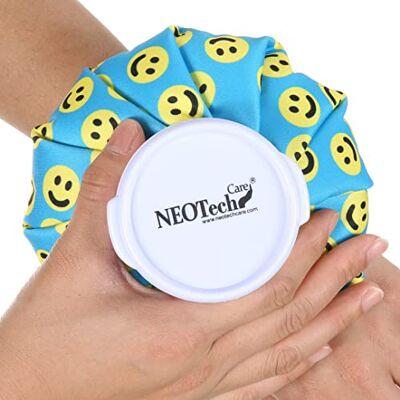 NEOtech Care Poche de glace Vessie cryothérapie Premiers soins Couvercle vissable (Design sourires, 12cm diamètre) NEOtech Care Poche de glace Vessie cryothérapie Premiers soins Couvercle vissable (Design sourires, 12cm diamètre)