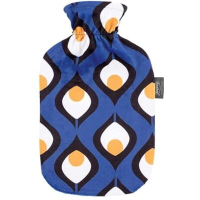 Fashy Bouillotte avec housse en peluche imprimée bleue 2 l Fashy Bouillotte avec housse en peluche imprimée bleue 2 l