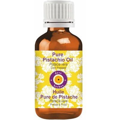 Deve Herbes Huile de pistache pure de qualité thérapeutique naturelle pressée à froid 50 ml Deve Herbes Huile de pistache pure de qualité thérapeutique naturelle pressée à froid 50 ml