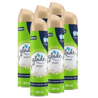 Glade ® Aerosol Muguet Infusé Aux Huiles Essentielles Glade ® Aerosol Muguet Infusé Aux Huiles Essentielles