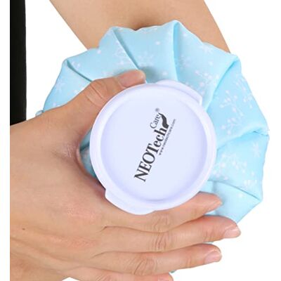 NEOtech Care Poche de glace Vessie cryothérapie Premiers soins Couvercle vissable (Flocons de neige, 12cm diamètre) NEOtech Care Poche de glace Vessie cryothérapie Premiers soins Couvercle vissable (Flocons de neige, 12cm diamètre)