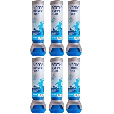Bama Spray désodorisant pour chaussures neutralisant les odeurs pour les pieds malodorants pour l'hygiène et la fraîcheur Coffrets de pour chaussures 6x 100 ml Bama Spray désodorisant pour chaussures neutralisant les odeurs pour les pieds malodorants pour l'hygiène et la fraîcheur Coffrets de pour chaussures 6x 100 ml