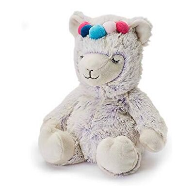warmies ® Peluche bouillotte entièrement chauffante parfumée à la lavande Lama, 33 cm warmies ® Peluche bouillotte entièrement chauffante parfumée à la lavande Lama, 33 cm
