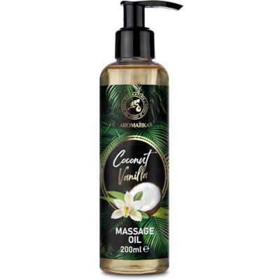 Trust Huile de Massage Coco & Vanille 200 ml Mélange Naturel de Pépins de Raisin, Amande, de Jojoba, de Pépins de Pêche Soin Corps pour Couple Texture Douce Peau Douce & Moments Relaxants Trust Huile de Massage Coco & Vanille 200 ml Mélange Naturel de Pépins de Raisin, Amande, de Jojoba, de Pépins de Pêche Soin Corps pour Couple Texture Douce Peau Douce & Moments Relaxants