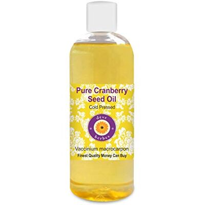Deve Herbes Huile Pure de graines de canneberge (Vaccinium macrocarpon) Qualité Thérapeutique Naturelle pressé à froid 200ml (6.76 oz) Deve Herbes Huile Pure de graines de canneberge (Vaccinium macrocarpon) Qualité Thérapeutique Naturelle pressé à froid 200ml (6.76 oz)