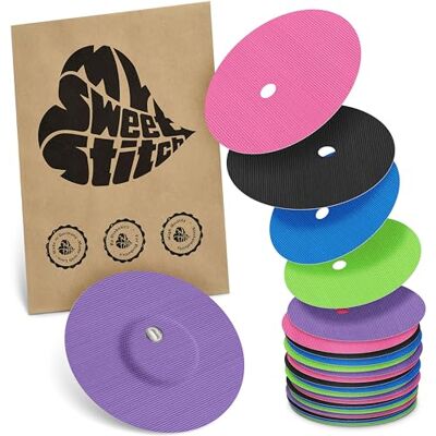 MySweetStitch FreeStyle Libre 3/3 Plus Overpatch – 25x patchs de fixation ronds, maintien extra fort sur le capteur, imperméable & doux pour la peau, hypoallergénique, Made in Germany, Rainbow MySweetStitch FreeStyle Libre 3/3 Plus Overpatch – 25x patchs de fixation ronds, maintien extra fort sur le capteur, imperméable & doux pour la peau, hypoallergénique, Made in Germany, Rainbow