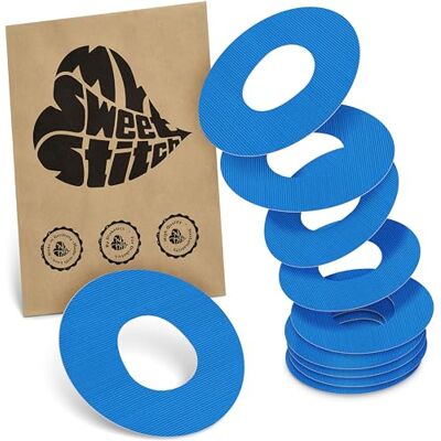 MySweetStitch Ringpatch cathéter Medium – 10x patchs de fixation ronds pour sets de perfusion, maintien extra fort, imperméable & doux pour la peau, Made in Germany, Blue MySweetStitch Ringpatch cathéter Medium – 10x patchs de fixation ronds pour sets de perfusion, maintien extra fort, imperméable & doux pour la peau, Made in Germany, Blue