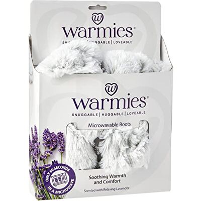 warmies ® Bottes de bien-être entièrement chauffantes au parfum de lavande française, guimauve grise warmies ® Bottes de bien-être entièrement chauffantes au parfum de lavande française, guimauve grise