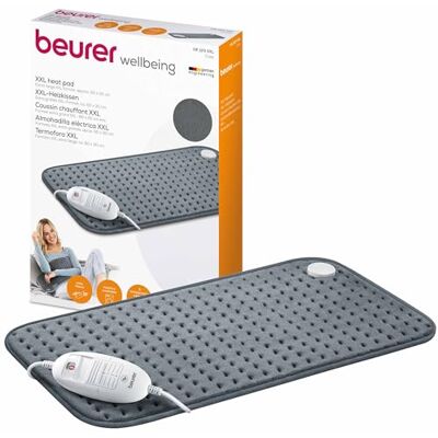 Beurer HK 123 Coussin chauffant en peluche avec 3 niveaux de température et arrêt automatique, lavable en machine, fabriqué en Europe, format XXL 60 x 30 cm Beurer HK 123 Coussin chauffant en peluche avec 3 niveaux de température et arrêt automatique, lavable en machine, fabriqué en Europe, format XXL 60 x 30 cm