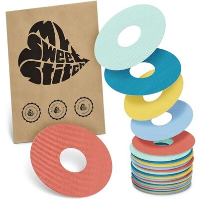 MySweetStitch FreeStyle Libre 3/3 Plus Ringpatch – 25x patchs anneau ronds, maintien extra fort autour du capteur, imperméable & doux pour la peau, hypoallergénique, Made in Germany, Pastel MySweetStitch FreeStyle Libre 3/3 Plus Ringpatch – 25x patchs anneau ronds, maintien extra fort autour du capteur, imperméable & doux pour la peau, hypoallergénique, Made in Germany, Pastel