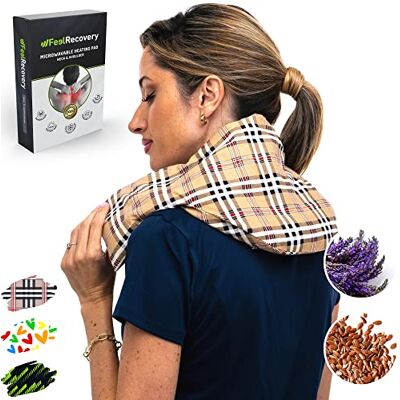 Feel Recovery Coussin Chauffant Micro-onde pour le Cervical Bouillotte Sèche Epaule et Nuque (60x22 cm) Compresse Chauffante de Graines de Lin Aromatiques Housse Lavable, 100% Coton et Lavande (Oxford) Feel Recovery Coussin Chauffant Micro-onde pour le Cervical Bouillotte Sèche Epaule et Nuque (60x22 cm) Compresse Chauffante de Graines de Lin Aromatiques Housse Lavable, 100% Coton et Lavande (Oxford)