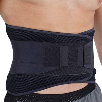 NEOtech Care Ceinture lombaire avec sangles de compression doubles Support bas du dos EXTRA-LARGE (25CM de haut) Bande soutien posture (Couleur charbon, Taille XXL) NEOtech Care Ceinture lombaire avec sangles de compression doubles Support bas du dos EXTRA-LARGE (25CM de haut) Bande soutien posture (Couleur charbon, Taille XXL)