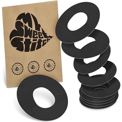 MySweetStitch Ringpatch cathéter Medium – 10x patchs de fixation ronds pour sets de perfusion, maintien extra fort, imperméable & doux pour la peau, Made in Germany, Black MySweetStitch Ringpatch cathéter Medium – 10x patchs de fixation ronds pour sets de perfusion, maintien extra fort, imperméable & doux pour la peau, Made in Germany, Black