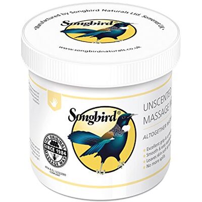 Songbird Unscented Massage Wax (550g), White Songbird Unscented Massage Wax (550g), White