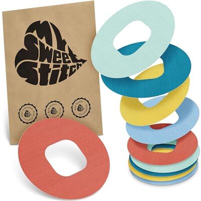 MySweetStitch Simplera Ringpatch – 10x patchs anneau ronds, maintien extra fort autour du capteur, imperméable & doux pour la peau, hypoallergénique, Made in Germany, Pastel MySweetStitch Simplera Ringpatch – 10x patchs anneau ronds, maintien extra fort autour du capteur, imperméable & doux pour la peau, hypoallergénique, Made in Germany, Pastel