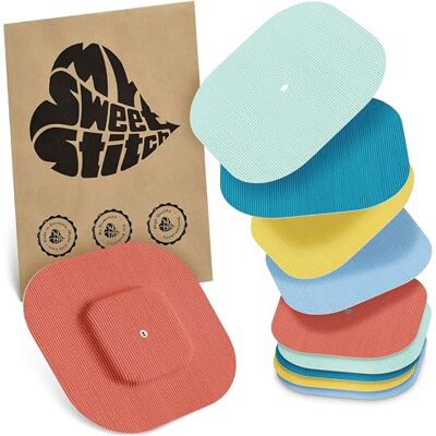 MySweetStitch Simplera Overpatch Square – 10-25x patchs de fixation carrés, maintien extra fort sur le capteur, imperméable & doux pour la peau, hypoallergénique, Made in Germany (Pastel, 10) Aide à lutter contre le décollage prématuré, imperméable et s MySweetStitch Simplera Overpatch Square – 10-25x patchs de fixation carrés, maintien extra fort sur le capteur, imperméable & doux pour la peau, hypoallergénique, Made in Germany (Pastel, 10) Aide à lutter contre le décollage prématuré, imperméable et s