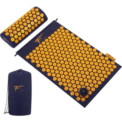 Fitem Kit d'acupression Relaxation Musculaire Tapis, Coussin Fleur, Sac, Boule de Massage, Soulage douleurs Dos et Cou Relaxation Musculaire, Tapis, Coussin fleur, Sac, Boule de Massage, Soulage douleurs Dos et Cou Fitem Kit d'acupression Relaxation Musculaire Tapis, Coussin Fleur, Sac, Boule de Massage, Soulage douleurs Dos et Cou Relaxation Musculaire, Tapis, Coussin fleur, Sac, Boule de Massage, Soulage douleurs Dos et Cou