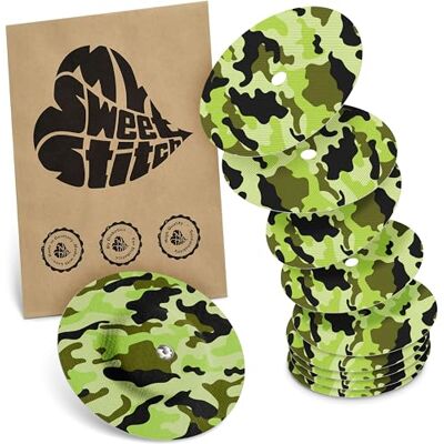 MySweetStitch FreeStyle Libre 1/2 Overpatch 10-25x patchs de fixation ronds, maintien extra fort sur le capteur, imperméable & doux pour la peau, hypoallergénique (Camouflage, 10 pièces) MySweetStitch FreeStyle Libre 1/2 Overpatch 10-25x patchs de fixation ronds, maintien extra fort sur le capteur, imperméable & doux pour la peau, hypoallergénique (Camouflage, 10 pièces)