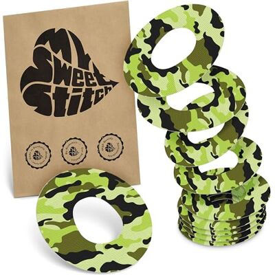 MySweetStitch Ringpatch cathéter Medium – 10x patchs de fixation ronds pour sets de perfusion, maintien extra fort, imperméable & doux pour la peau, Made in Germany, Camouflage MySweetStitch Ringpatch cathéter Medium – 10x patchs de fixation ronds pour sets de perfusion, maintien extra fort, imperméable & doux pour la peau, Made in Germany, Camouflage