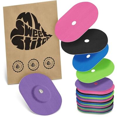 MySweetStitch FreeStyle Libre 3/3 Plus Overpatch – 25x patchs de fixation ovales, maintien extra fort sur le capteur, imperméable & doux pour la peau, hypoallergénique, Made in Germany, Rainbow MySweetStitch FreeStyle Libre 3/3 Plus Overpatch – 25x patchs de fixation ovales, maintien extra fort sur le capteur, imperméable & doux pour la peau, hypoallergénique, Made in Germany, Rainbow