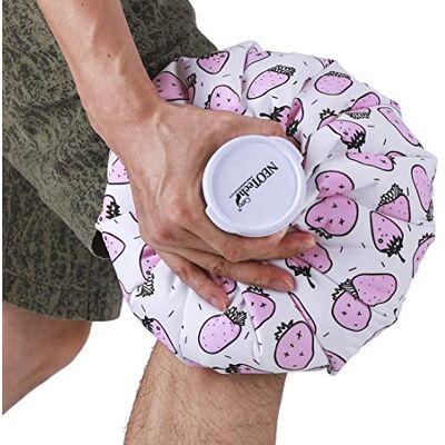 NEOtech Care Poche de glace Vessie cryothérapie Premiers soins Couvercle vissable (Design fraises, 28cm diamètre) NEOtech Care Poche de glace Vessie cryothérapie Premiers soins Couvercle vissable (Design fraises, 28cm diamètre)