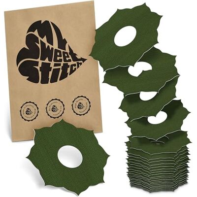 MySweetStitch FreeStyle Libre 3/3 Plus Ringpatch Mandala – 25x patchs anneau ronds, maintien extra fort autour du capteur, imperméable & doux pour la peau, hypoallergénique, Made in Germany, Olive MySweetStitch FreeStyle Libre 3/3 Plus Ringpatch Mandala – 25x patchs anneau ronds, maintien extra fort autour du capteur, imperméable & doux pour la peau, hypoallergénique, Made in Germany, Olive