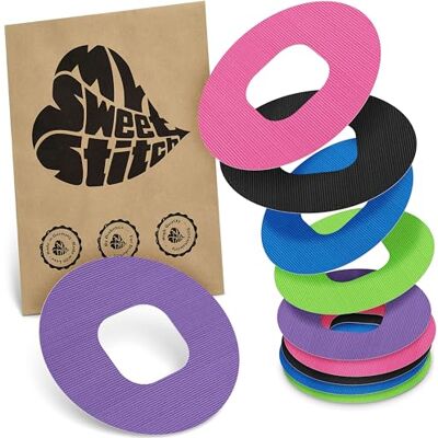MySweetStitch Simplera Ringpatch – 10x patchs anneau ronds, maintien extra fort autour du capteur, imperméable & doux pour la peau, hypoallergénique, Made in Germany, Rainbow MySweetStitch Simplera Ringpatch – 10x patchs anneau ronds, maintien extra fort autour du capteur, imperméable & doux pour la peau, hypoallergénique, Made in Germany, Rainbow