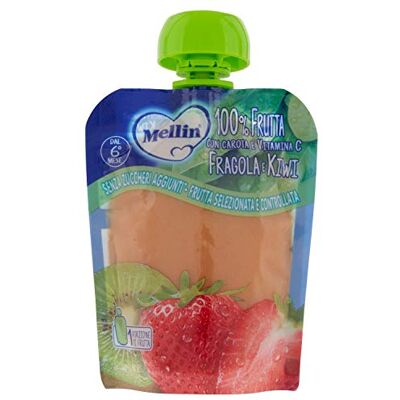 Mellin Pouch fraise Kiwi 90G Mellin Pouch fraise Kiwi 90G