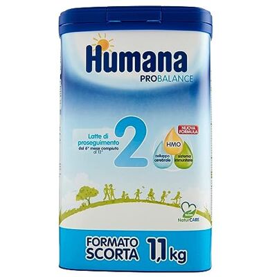 Humana LAIT HUMAINE 2 POUDRE GR. 1100 Humana LAIT HUMAINE 2 POUDRE GR. 1100