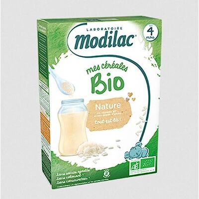 MODILAC Mes Céréales bio nature dès 4 mois 250gr MODILAC Mes Céréales bio nature dès 4 mois 250gr
