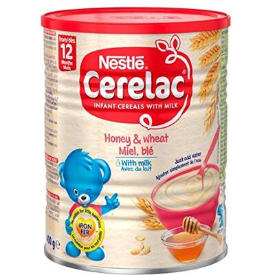 Cerelac Nestle Miel et blé au lait pour nourrissons Cereal 12 m + 400 g Cerelac Nestle Miel et blé au lait pour nourrissons Cereal 12 m + 400 g