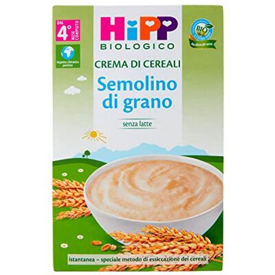 Hipp Semolino di Grano Biologico Istantaneo Senza Latte dai 4+ Mesi, 200 g Hipp Semolino di Grano Biologico Istantaneo Senza Latte dai 4+ Mesi, 200 g