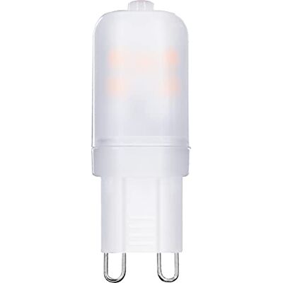 MÜLLER LICHT Müller-Licht Culot à broches LED haute tension G9, lumière blanche chaude (2700 K) pour une ambiance chaleureuse, 2,3 W remplace 21 W, 200 lm, intensité non variable, durée de vie de 25 000 heures MÜLLER LICHT Müller-Licht Culot à broches LED haute tension G9, lumière blanche chaude (2700 K) pour une ambiance chaleureuse, 2,3 W remplace 21 W, 200 lm, intensité non variable, durée de vie de 25 000 heures