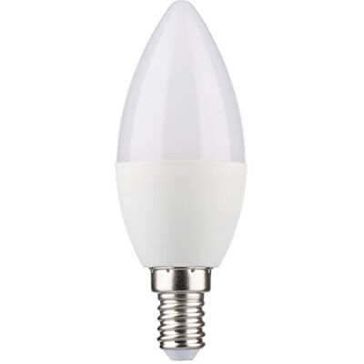 MÜLLER LICHT Müller-Licht Ampoule LED en forme de bougie en polycarbonate Blanc 5,5 W MÜLLER LICHT Müller-Licht Ampoule LED en forme de bougie en polycarbonate Blanc 5,5 W