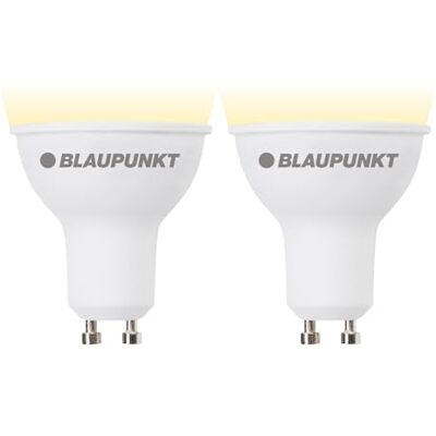 Blaupunkt GU10 Ampoule LED 5W 500 lumens 2700K Blanc Chaud, Lot de 2 Blaupunkt GU10 Ampoule LED 5W 500 lumens 2700K Blanc Chaud, Lot de 2