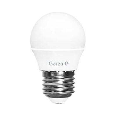 Garza 4U 461466 Ampoule LED Sphérique, lumière froide 6 500 K, culot E27, 6 W 470 lumens, 5 W, blanc, dimensions 7,2 x 4,2 x 4,2 cm Garza 4U 461466 Ampoule LED Sphérique, lumière froide 6 500 K, culot E27, 6 W 470 lumens, 5 W, blanc, dimensions 7,2 x 4,2 x 4,2 cm