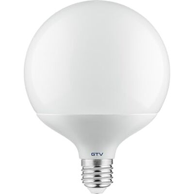 GTV Lampe LED globe E27 3000K blanc chaud, lumineuse – sans scintillement, durable – pour éclairage intérieur maison et bureau GTV Lampe LED globe E27 3000K blanc chaud, lumineuse – sans scintillement, durable – pour éclairage intérieur maison et bureau