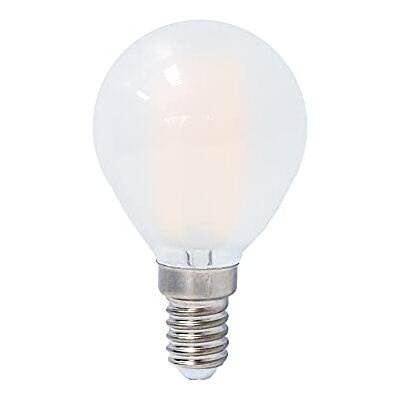 Garza Ampoules LED à filament opale décoratif sphérique, lumière chaude 2700 K, culot E14, 4 W, 470 lumens Garza Ampoules LED à filament opale décoratif sphérique, lumière chaude 2700 K, culot E14, 4 W, 470 lumens