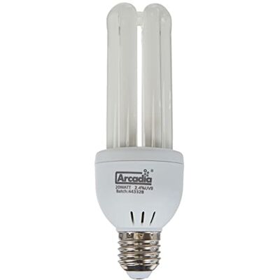 Arcadia FBC20X Bird Lampe compacte 20W Lampe UV pour Exote, E27 Arcadia FBC20X Bird Lampe compacte 20W Lampe UV pour Exote, E27