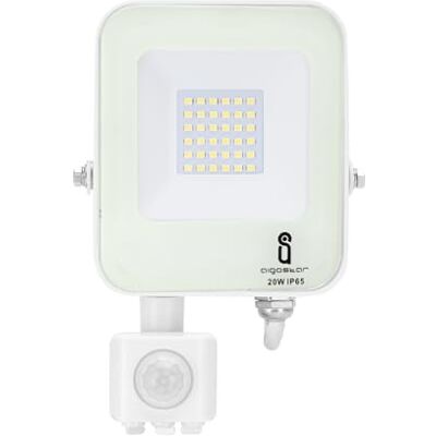 Glowster Projecteur LED avec capteur blanc 20 W Glowster Projecteur LED avec capteur blanc 20 W