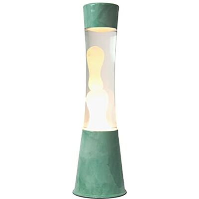 Fisura Lampe à lave. Lampe à effet relaxant. Avec ampoule de rechange. Mesures : 11 cm x 11cm x 39,5 cm. (Jade) Fisura Lampe à lave. Lampe à effet relaxant. Avec ampoule de rechange. Mesures : 11 cm x 11cm x 39,5 cm. (Jade)