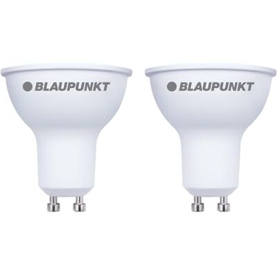 Blaupunkt GU10 Ampoule LED 5W 500 lumens 4000K Blanc Naturel, Lot de 2 Remplace 50W halogène, Allumage instantané, Réflecteur, Anti-reflets, Faisceau 100°, Pour salle de bain et bureau Blaupunkt GU10 Ampoule LED 5W 500 lumens 4000K Blanc Naturel, Lot de 2 Remplace 50W halogène, Allumage instantané, Réflecteur, Anti-reflets, Faisceau 100°, Pour salle de bain et bureau