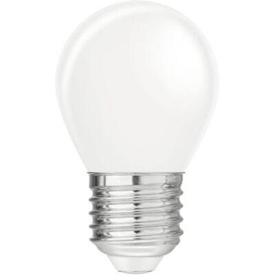 Velamp Ampoule à filament LED Opal, Mini-sphérique P45, 4W / 470lm, culot E27, 3000K Velamp Ampoule à filament LED Opal, Mini-sphérique P45, 4W / 470lm, culot E27, 3000K