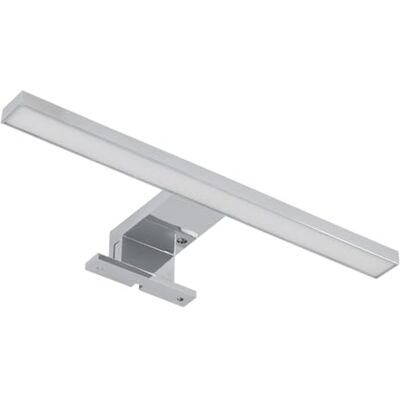 GTV Lampe de miroir LED Radius II – 5 W, 2700 K blanc chaud, 220 lm, IP44, 230 V, chrome, 304 mm, 120°, câble de raccordement de 30 cm, pour salle de bain et miroir GTV Lampe de miroir LED Radius II – 5 W, 2700 K blanc chaud, 220 lm, IP44, 230 V, chrome, 304 mm, 120°, câble de raccordement de 30 cm, pour salle de bain et miroir